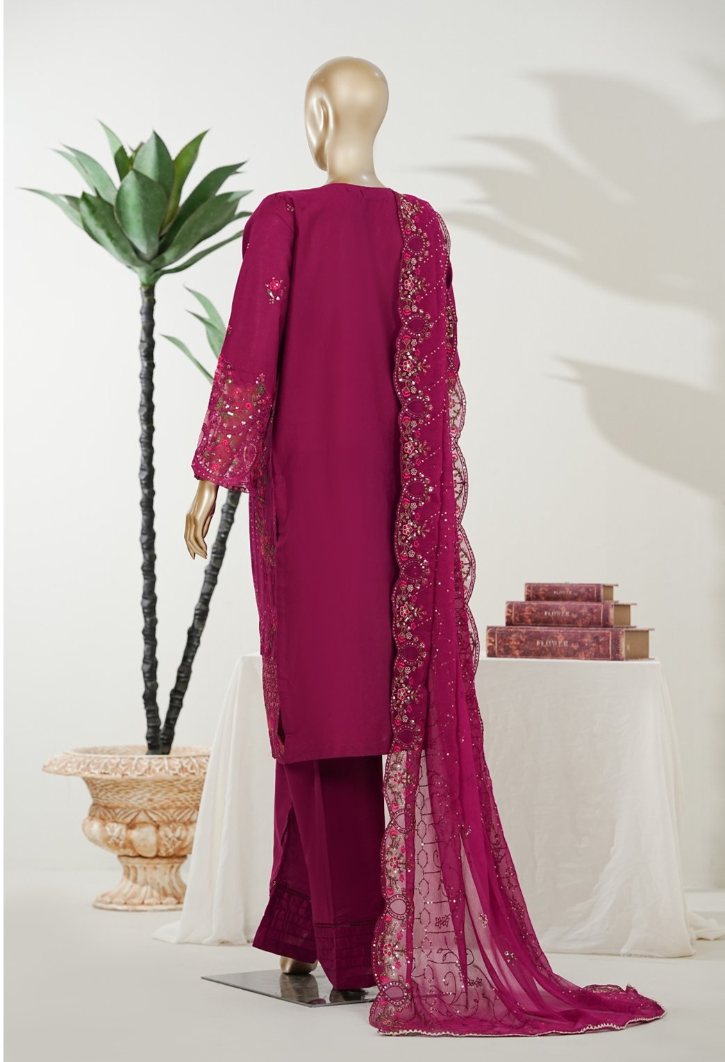 Luxury Embroidered  Lawn 3 Piece