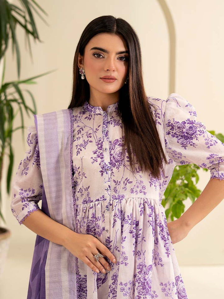 SUHA 3-Piece Unstitched Digital Printed Lawn Suit