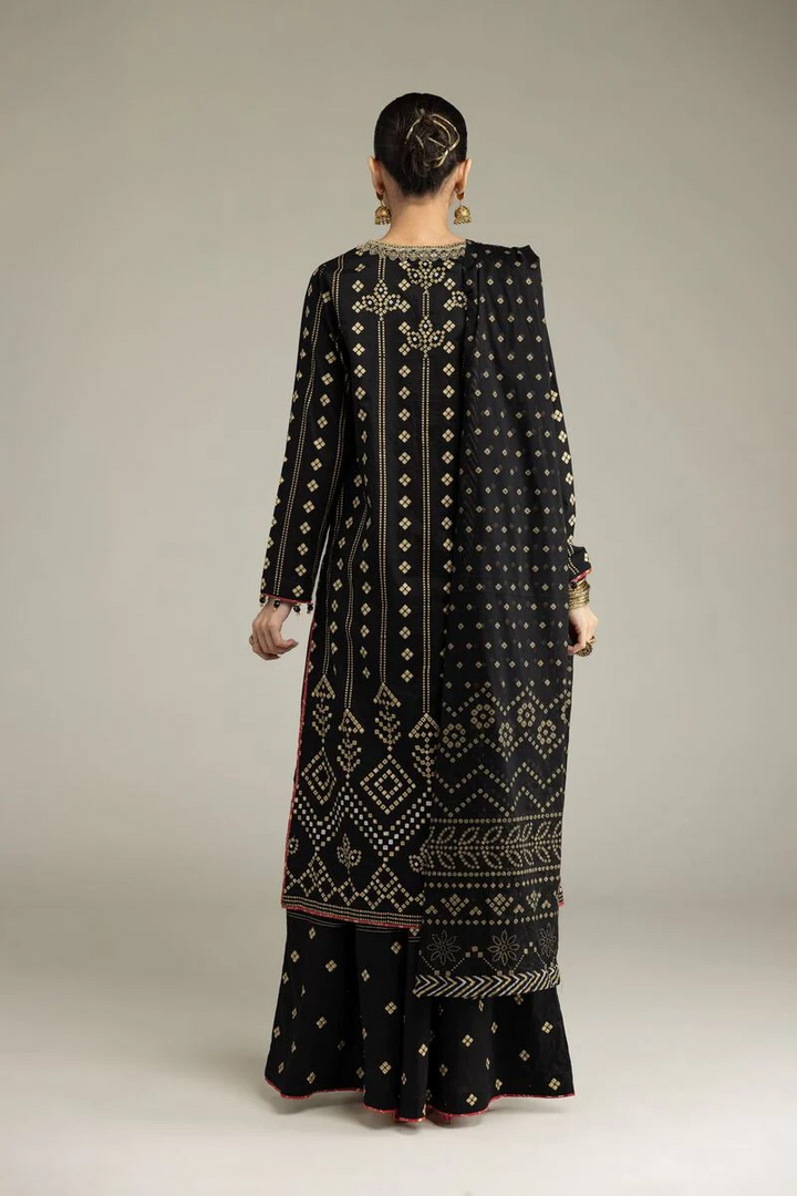 Embroidered | Cambric Black Co-ord Set