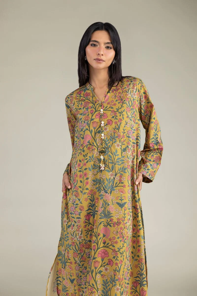 Printed | Cambric Floral Longline 3 pc suit