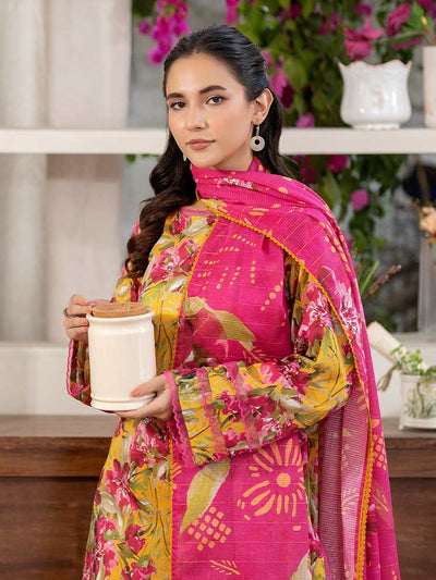 FEROZAN 3-Piece Unstitched Digital Printed Lawn Suit