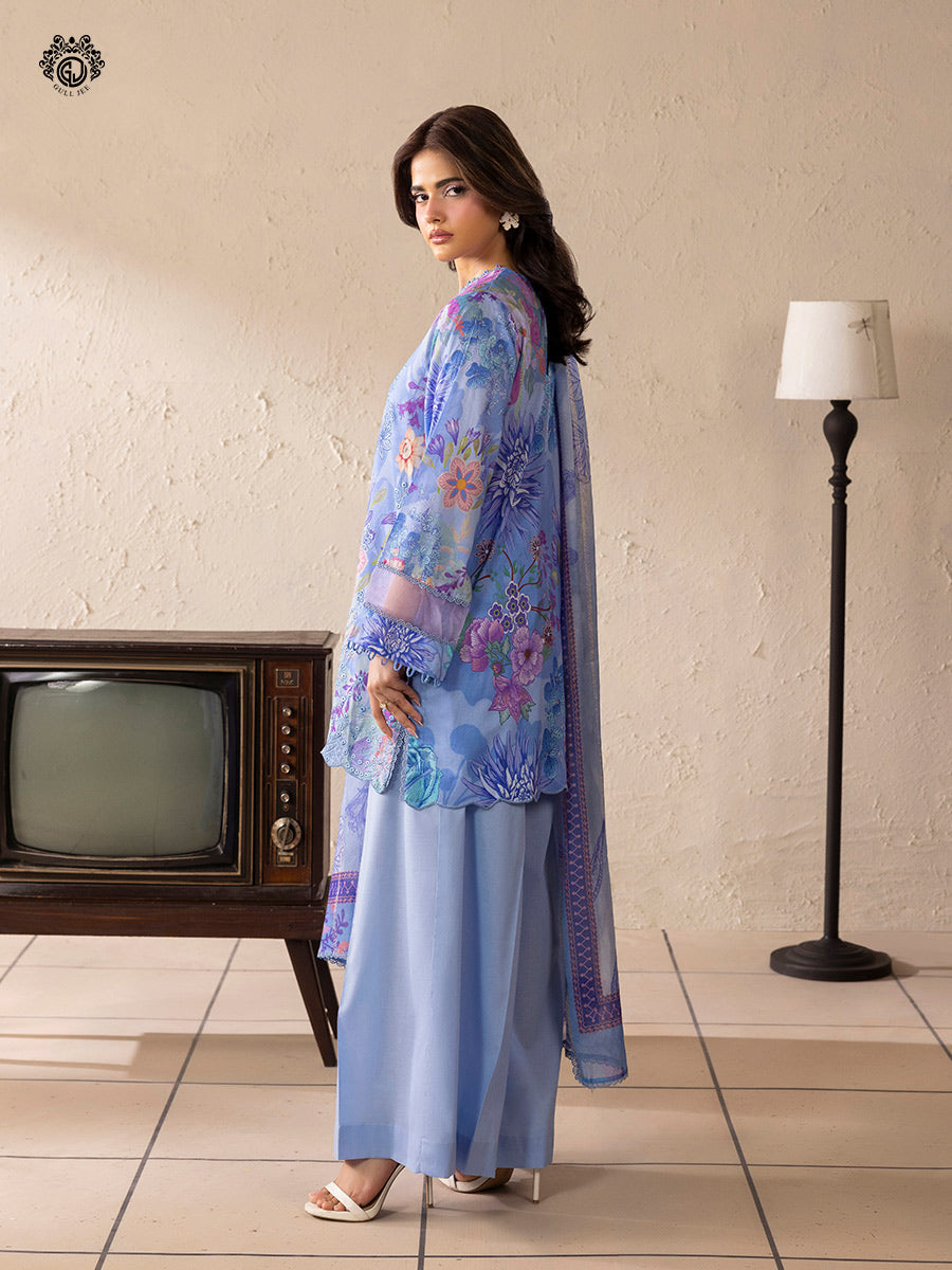 KROMA  3-Piece Unstitched Embroidered Dress