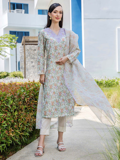 LIMELIGHT UNSTITCHED 2 Piece Lawn Suit-Embroidered U3601