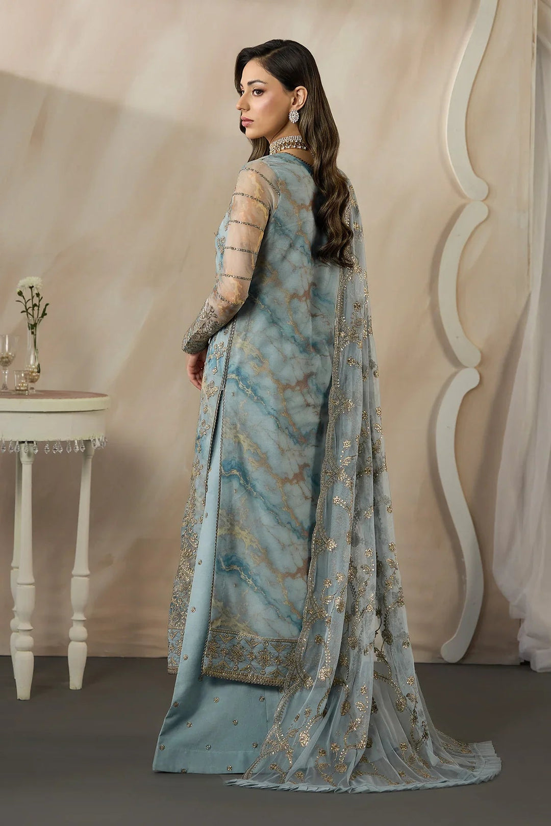 Fasana Embroidered Suit Unstitched