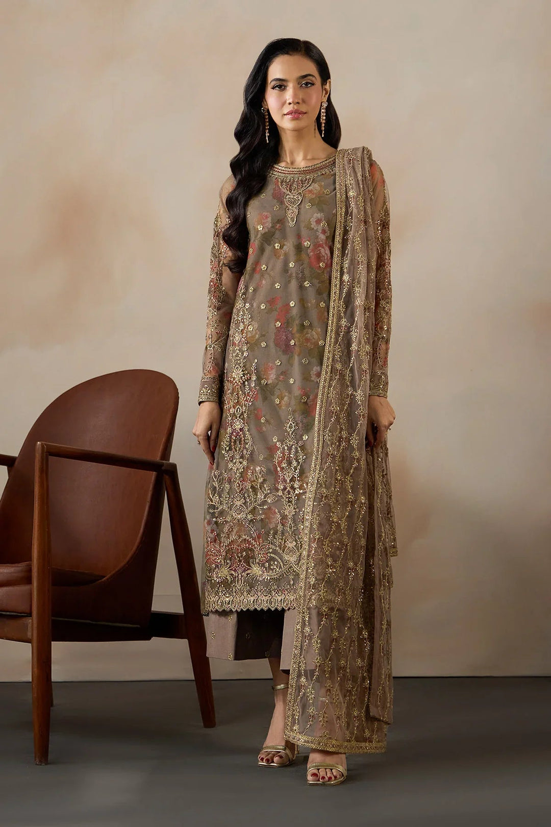 Fasana Embroidered Suit Unstitched