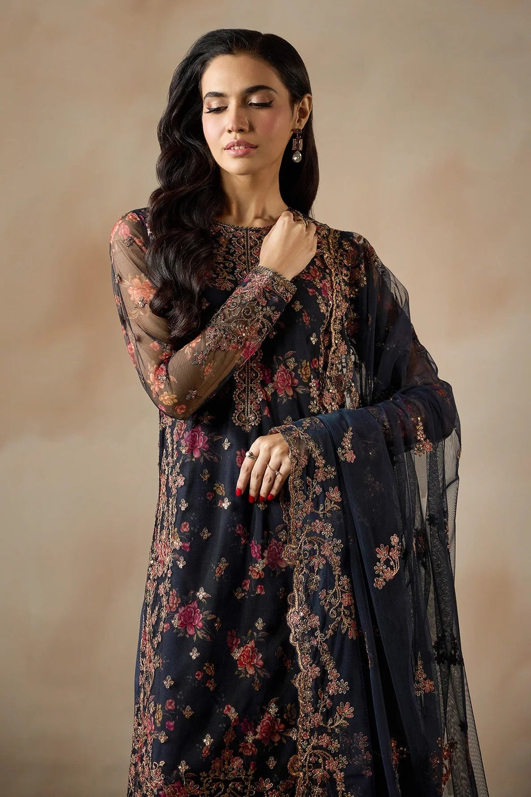 Fasana Embroidered Suit Unstitched
