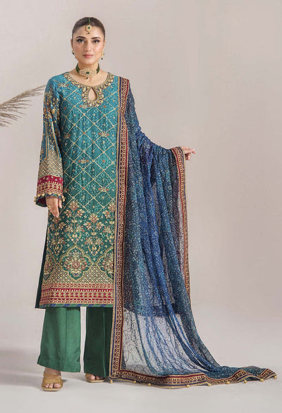 INOVA Chiffon Semi Stitched