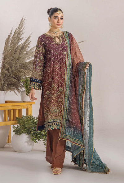INOVA Chiffon Semi Stitched