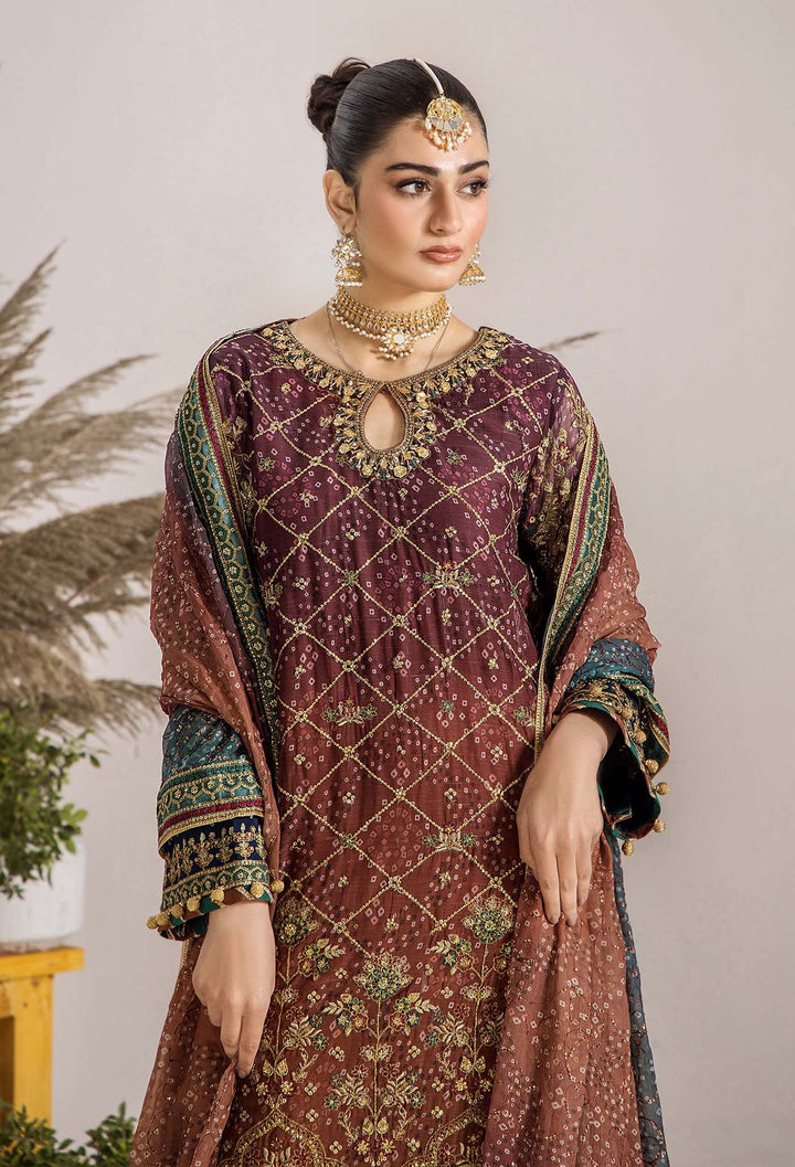 INOVA Chiffon Semi Stitched