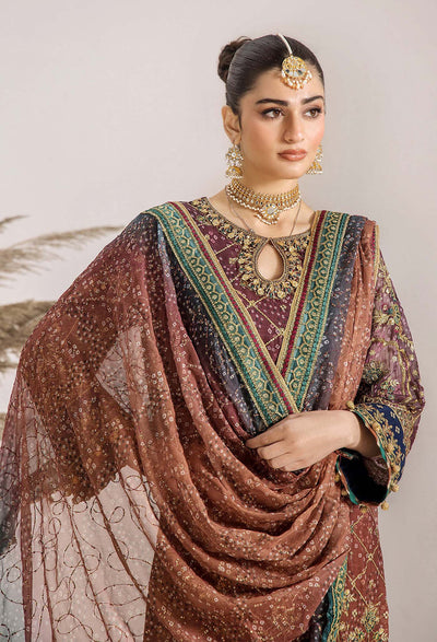 INOVA Chiffon Semi Stitched