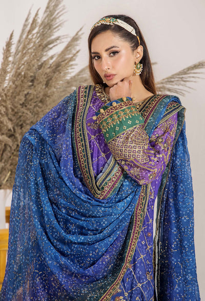 INOVA Chiffon Semi Stitched