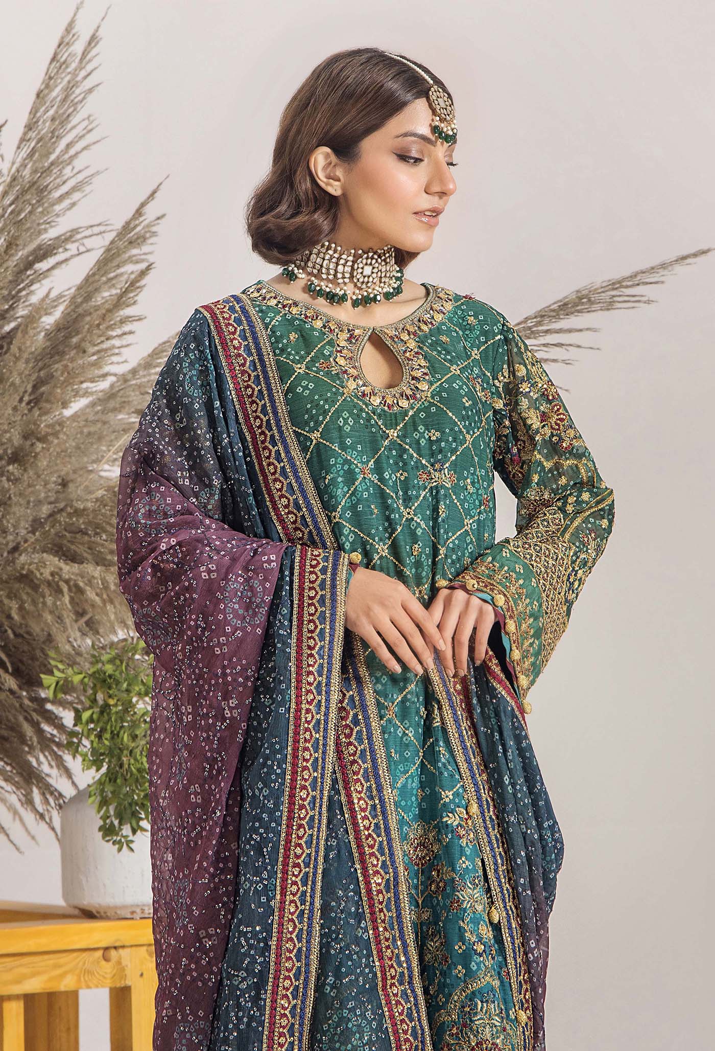 INOVA Chiffon Semi Stitched