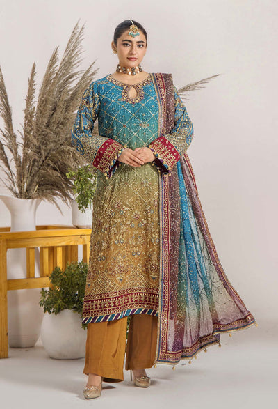 INOVA Chiffon Semi Stitched