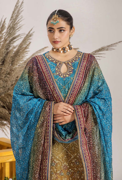 INOVA Chiffon Semi Stitched