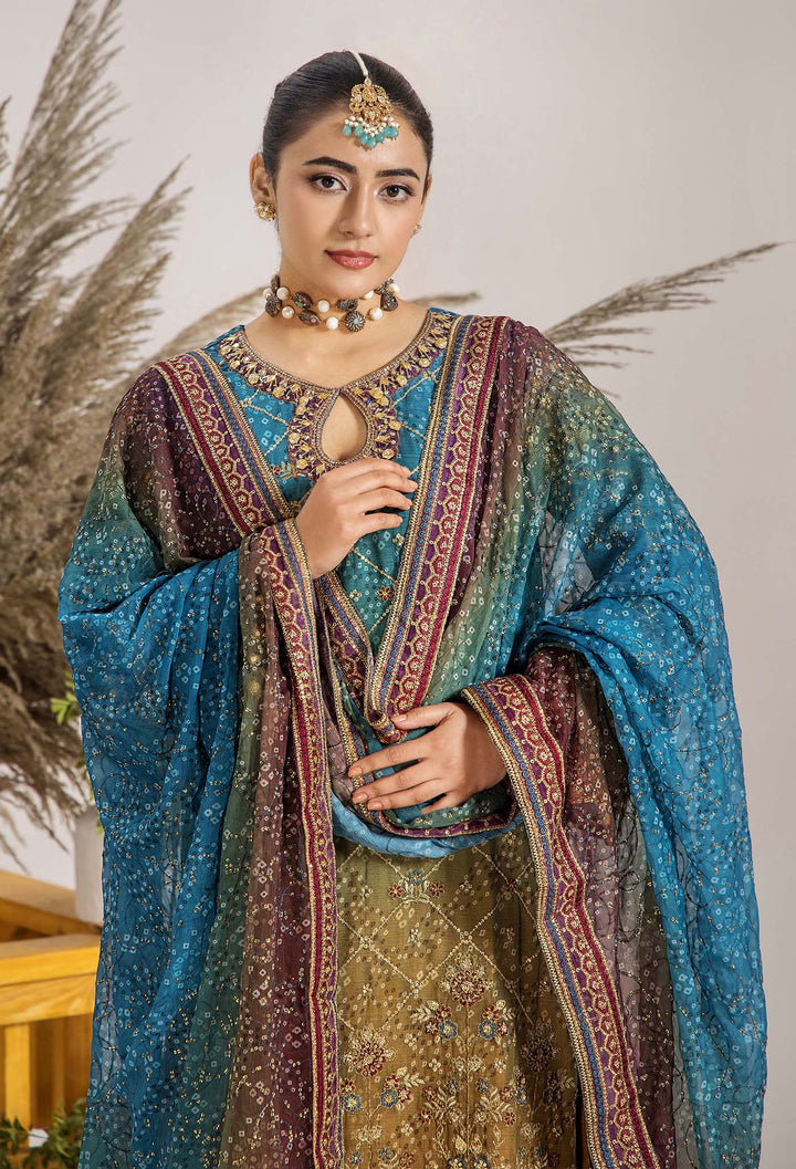 INOVA Chiffon Semi Stitched