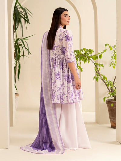 SUHA 3-Piece Unstitched Digital Printed Lawn Suit