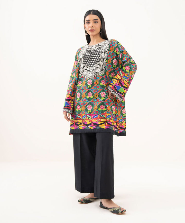 Embroidered Light Khaddar Shirt