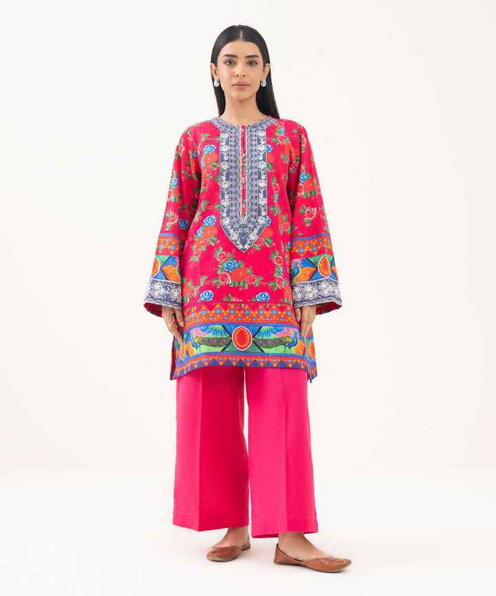 Embroidered Light Khaddar Shirt