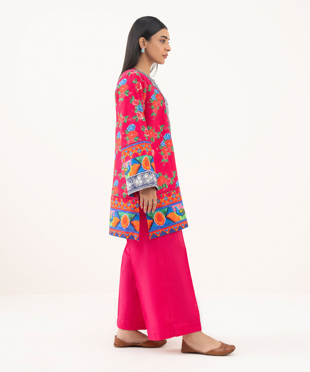 Embroidered Light Khaddar Shirt