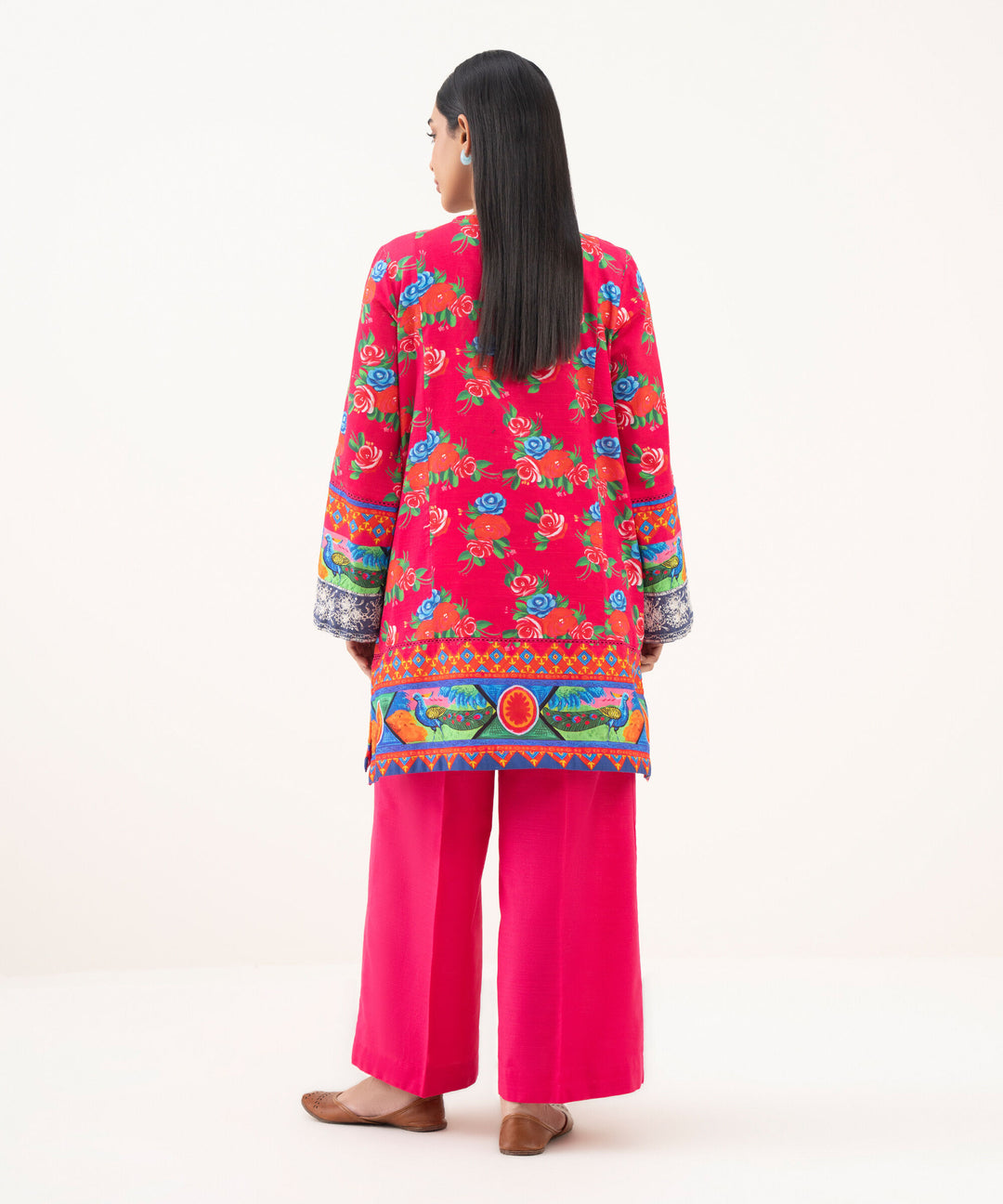 Embroidered Light Khaddar Shirt