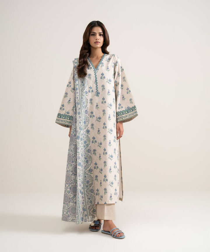 3 PIECE - PRINTED LAWN SUIT