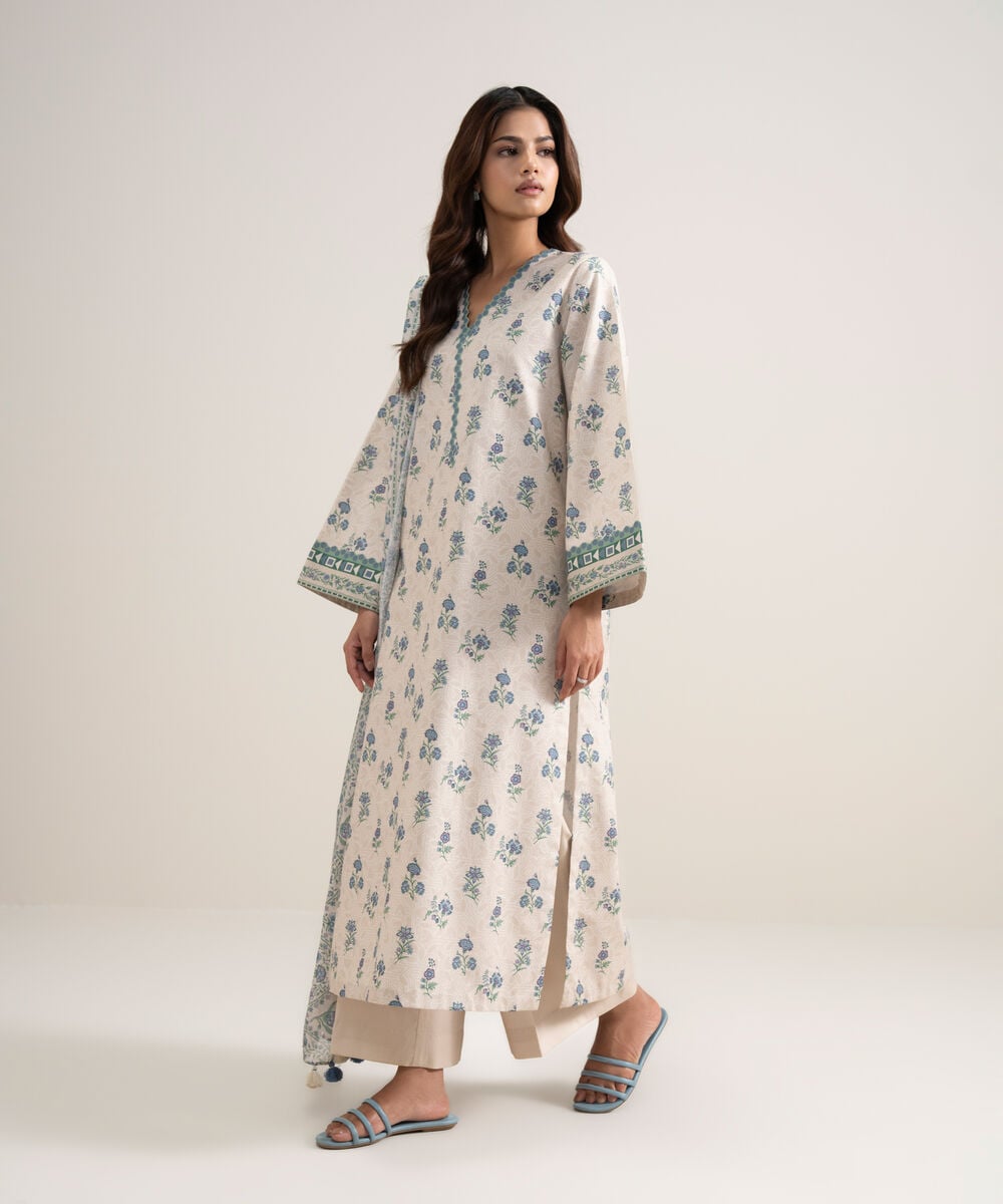 3 PIECE - PRINTED LAWN SUIT