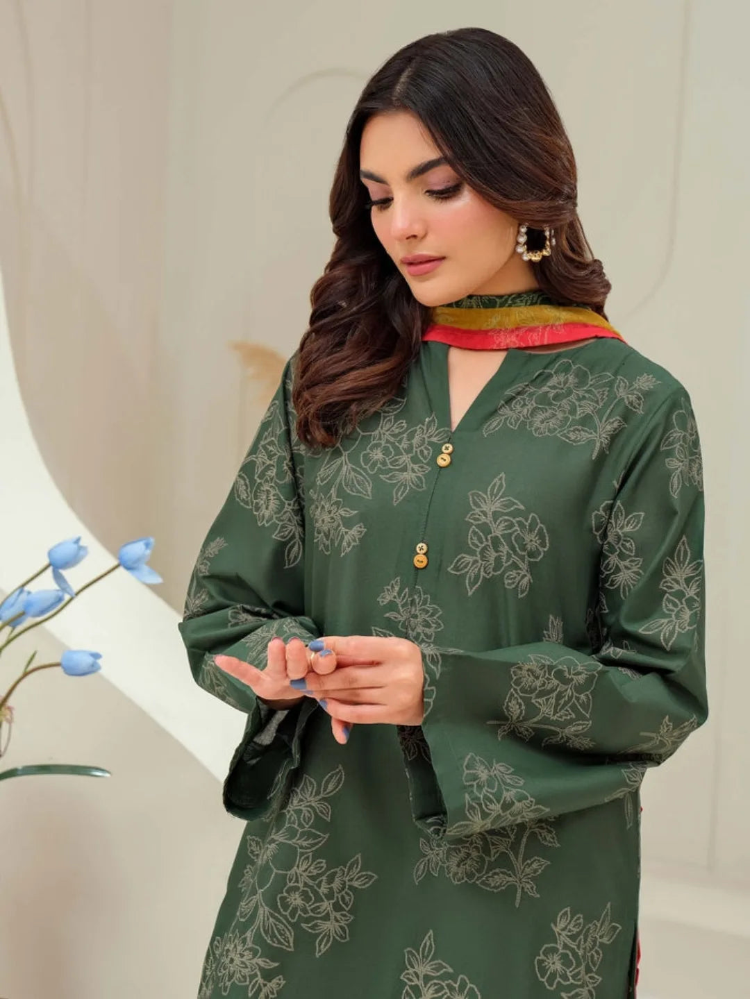 3 Piece Lawn Suit-Paste Print (Unstitched)