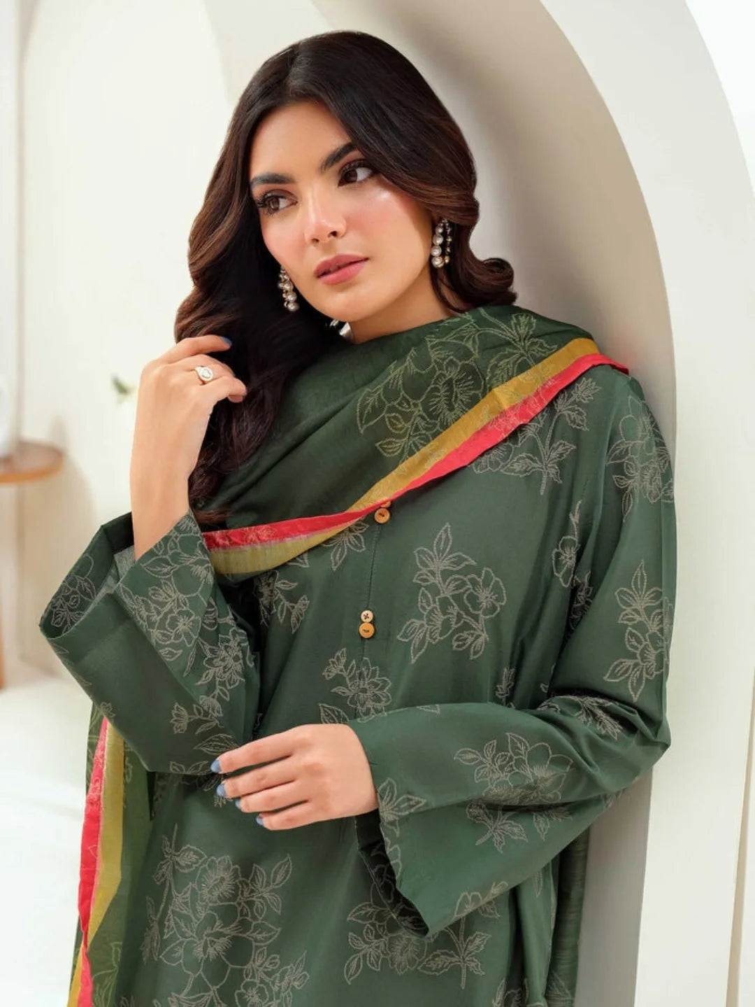 3 Piece Lawn Suit-Paste Print (Unstitched)