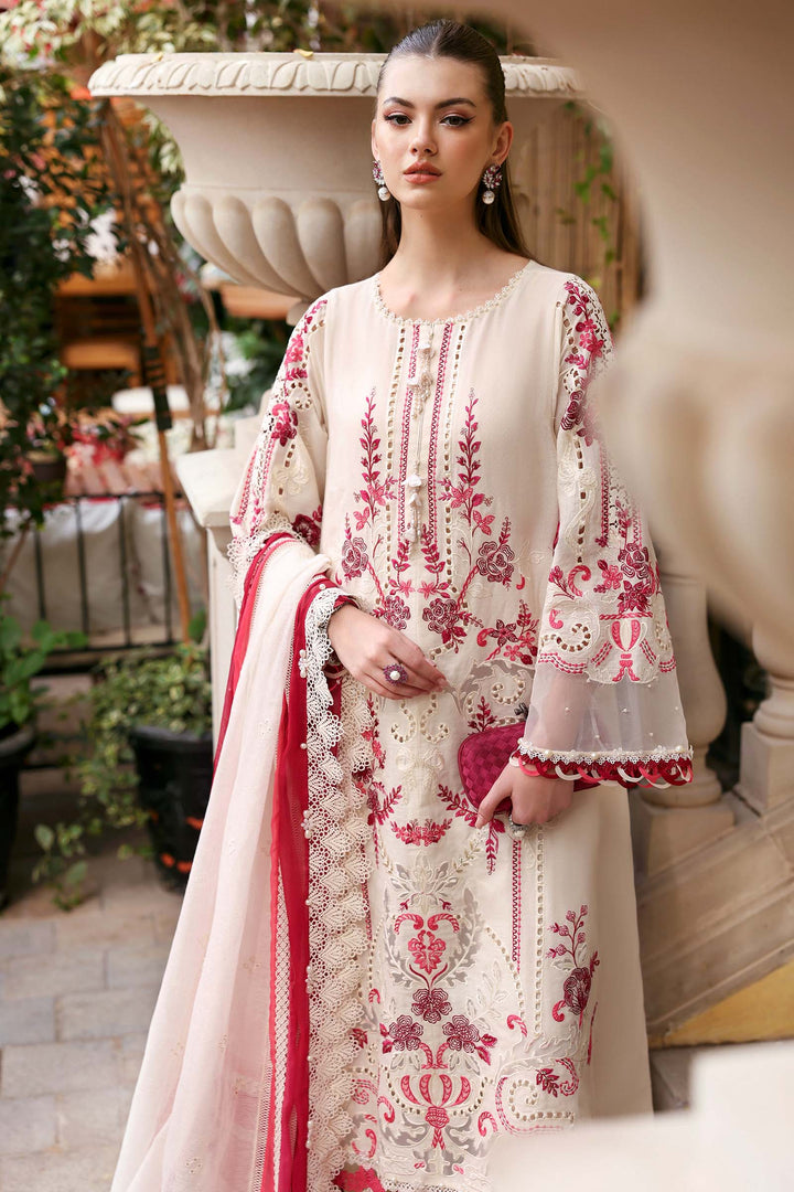 3 Piece Unstitched Embroidered Jacquard Lawn Suit