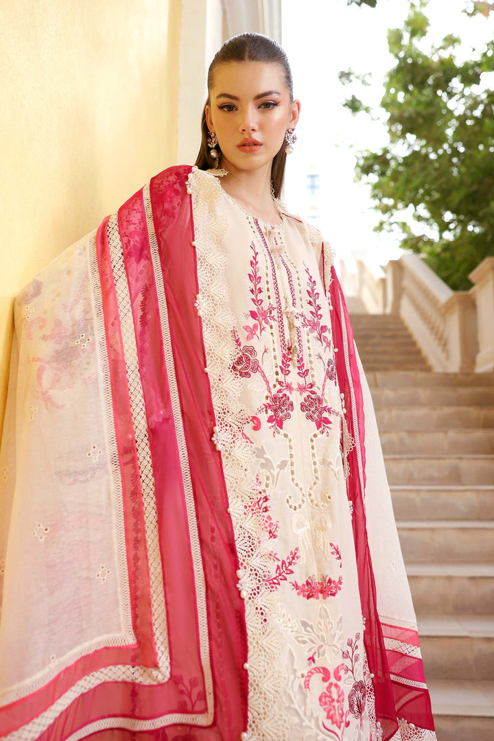 3 Piece Unstitched Embroidered Jacquard Lawn Suit