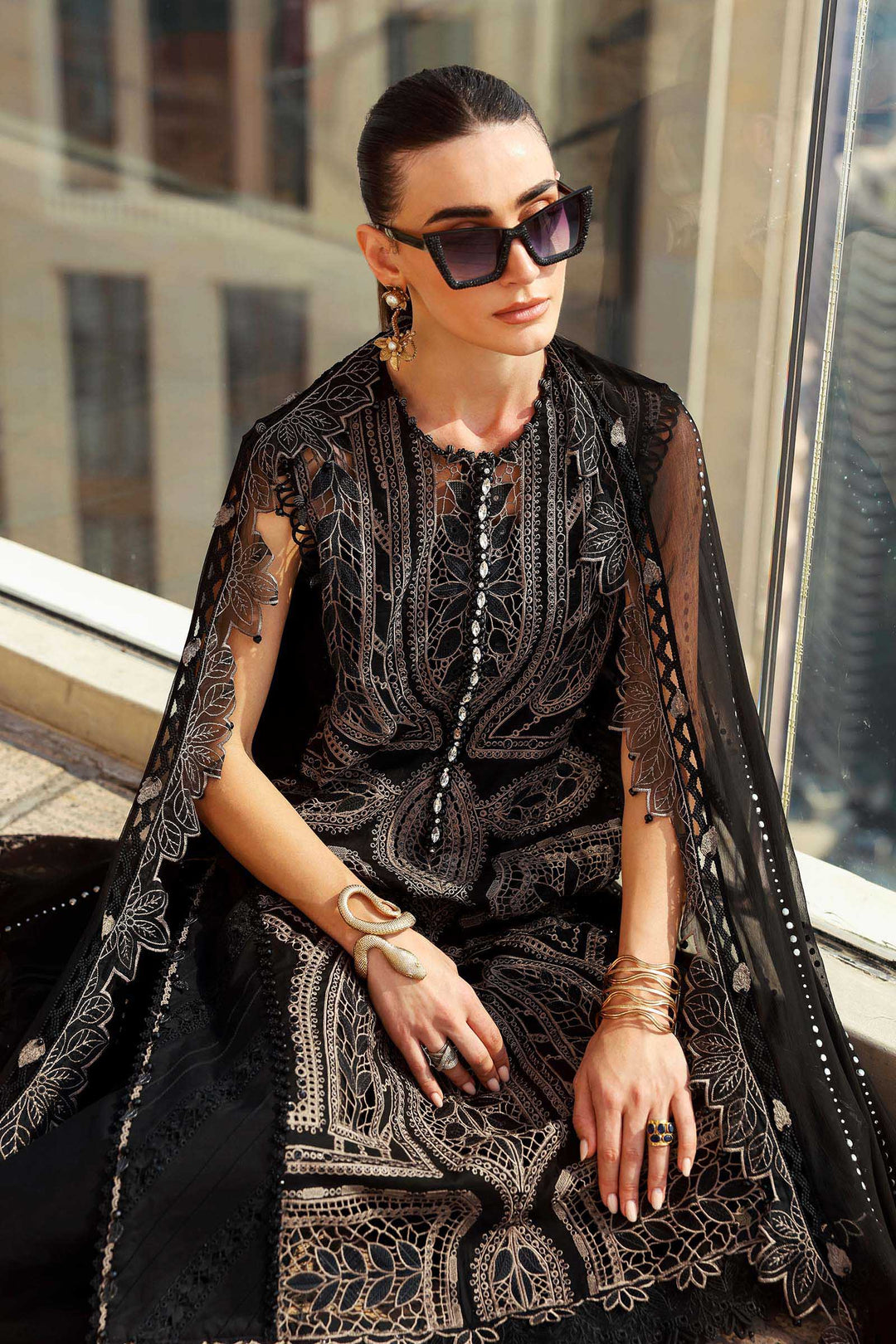 3 Piece Unstitched Embroidered Lawn Suit