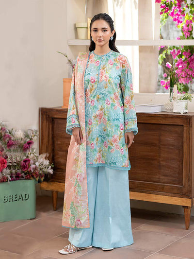 FEROZAN 3-Piece Unstitched Digital Printed Lawn Suit