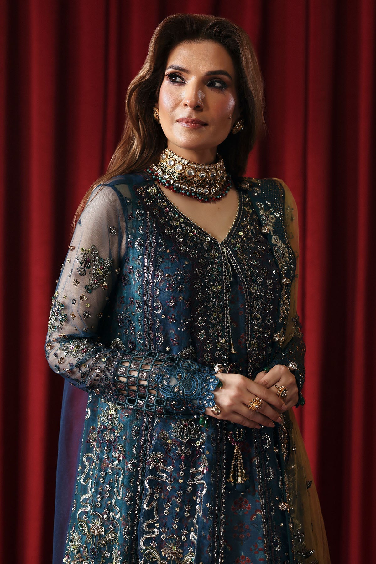 Jhoomro Unstitched Luxury Ensemble