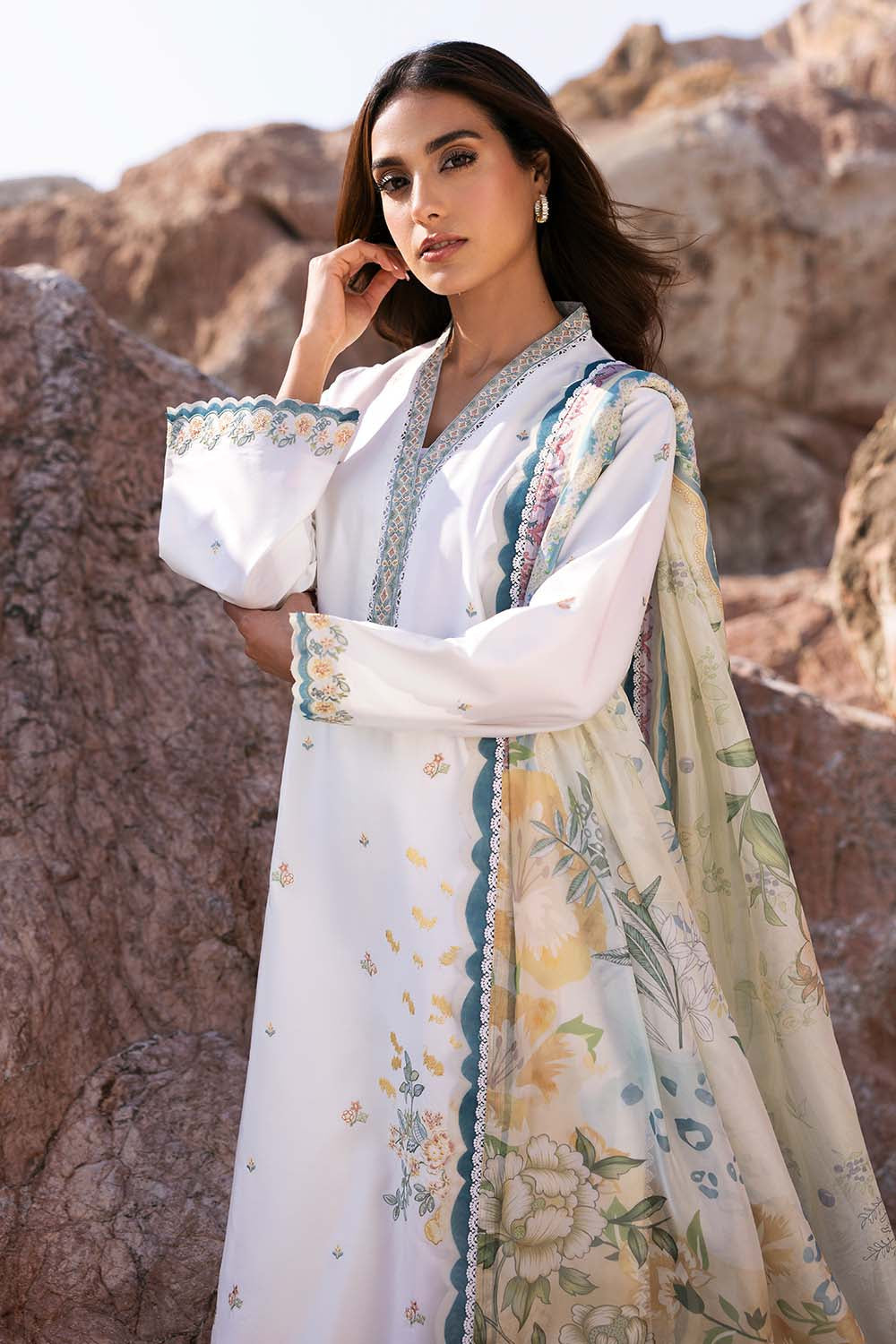 Afsanah Embroidered  Lawn