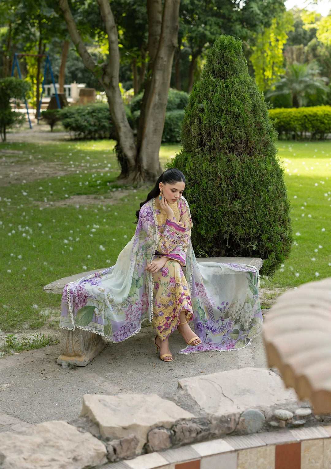 Signature Embroidered Lawn with Chiffon Collection Vol II &