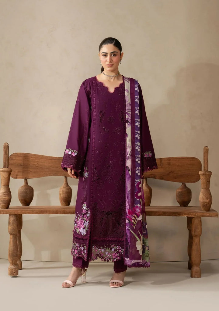 E-CRAFT - CHIKANKARI LAWN WITH CHIFFON DUPATTA &