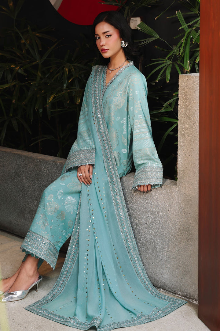 EMBROIDERED JACQUARD  SUIT 3 PC