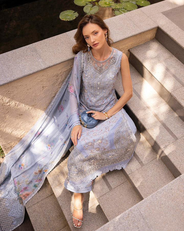 Zinnia Embroidered  Lawn