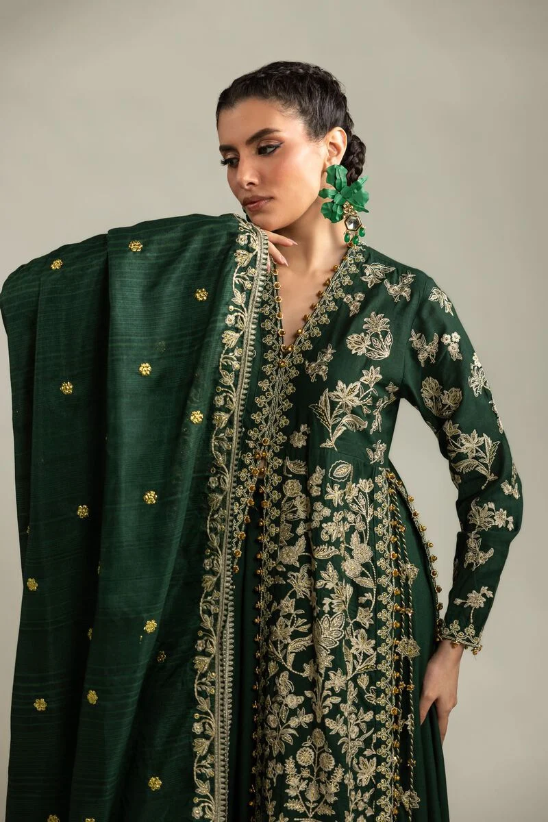 Embroidered | Raw Silk 3-Piece Co-ord Set