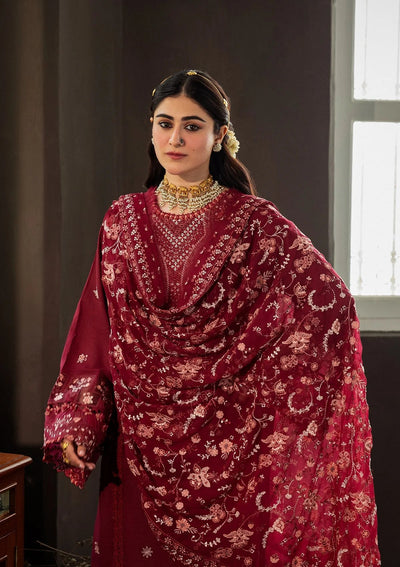 Karandi with Embroidered Chiffon