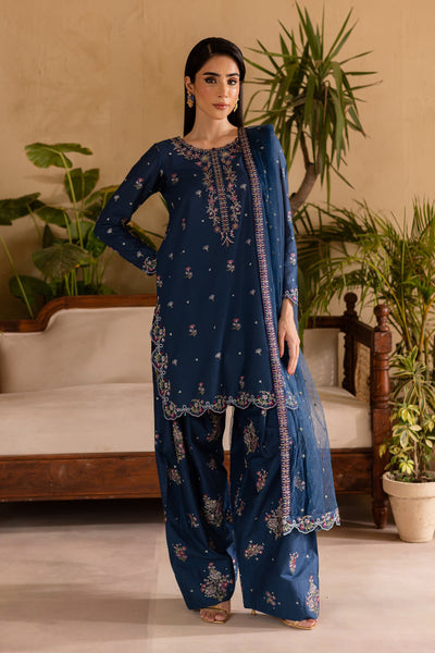 Perk 3Pc - Embroidered Solid Dress