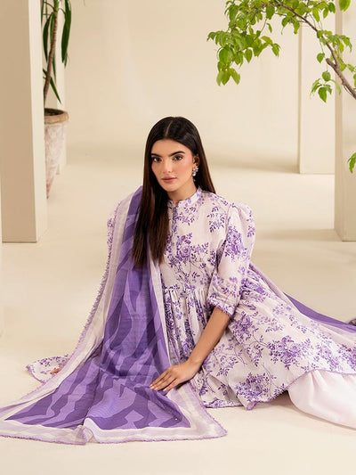SUHA 3-Piece Unstitched Digital Printed Lawn Suit