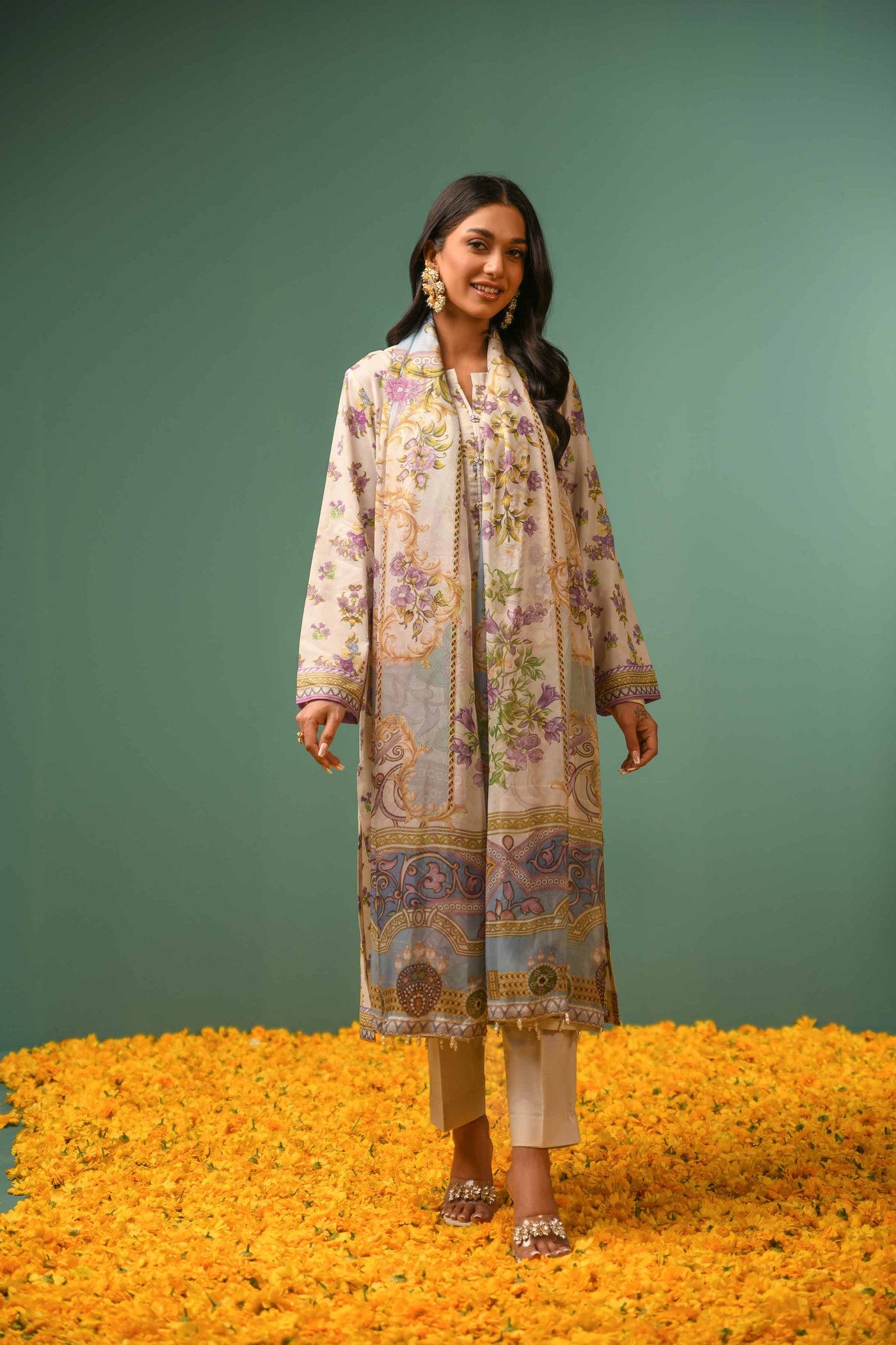 NISHAT LINEN Printed Suit 2 Piece 42301579