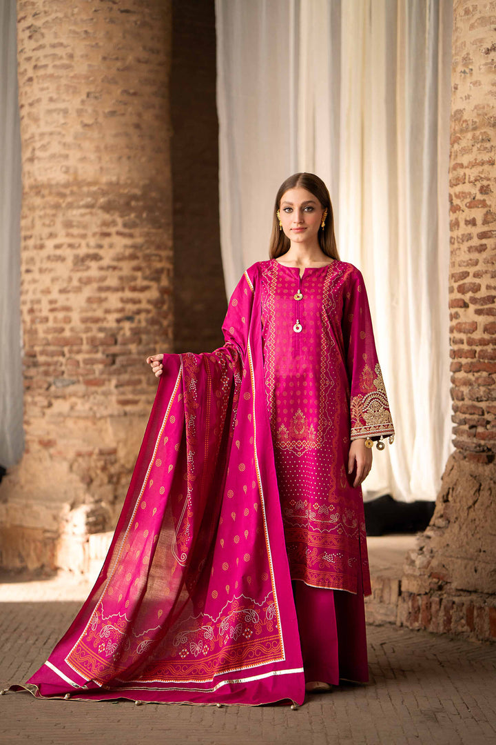 Summer Unstitched Embroidered Lawn 3Pc Suit