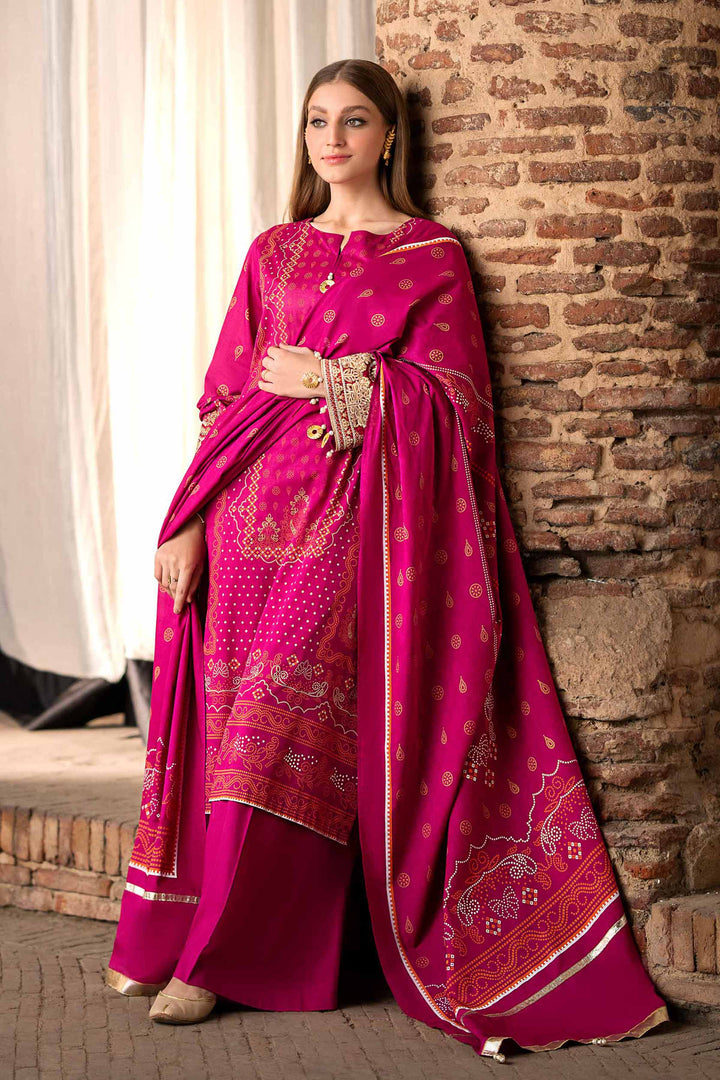 Summer Unstitched Embroidered Lawn 3Pc Suit