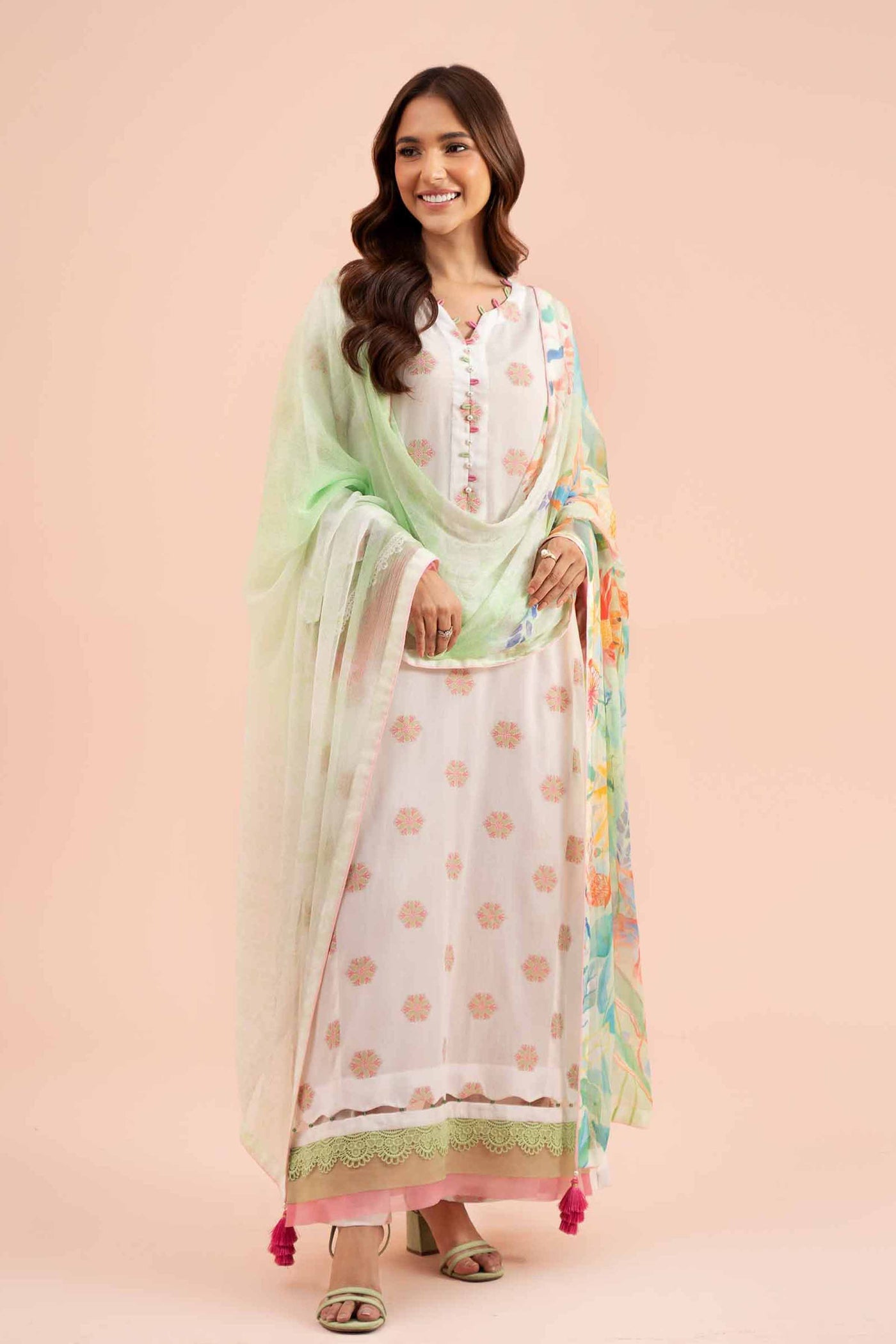 Nishat Linen || 3 Piece - Jacquard Suit - 42402124