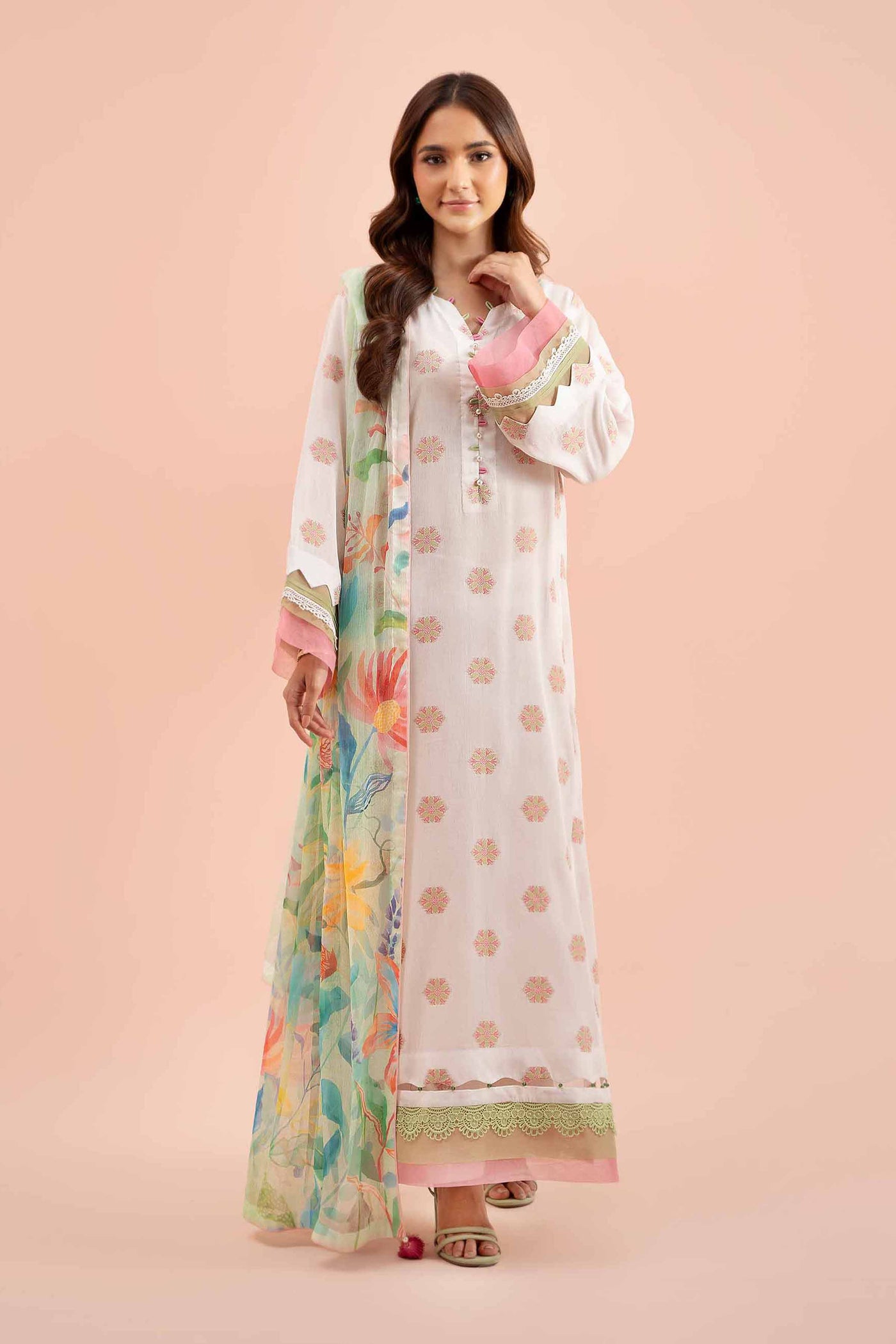 Nishat Linen || 3 Piece - Jacquard Suit - 42402124