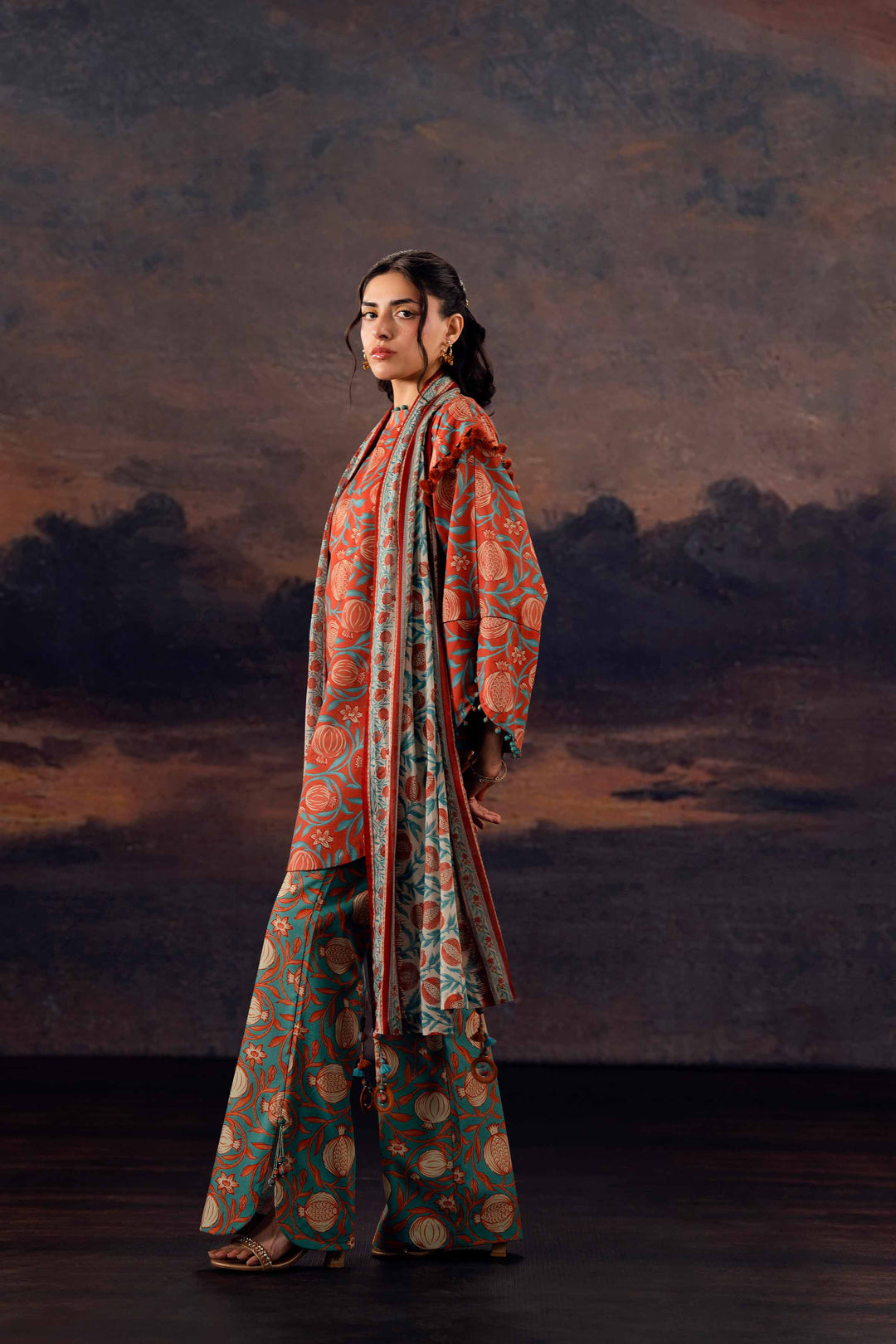 3 Piece - Printed Suit
