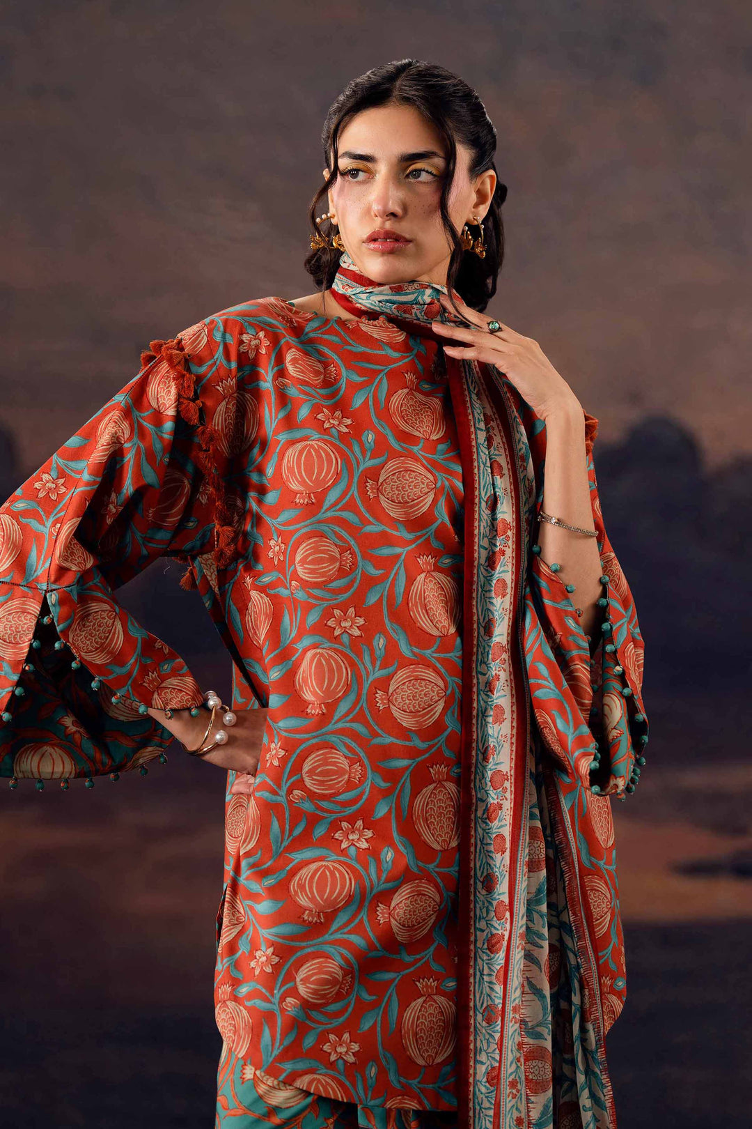 3 Piece - Printed Suit