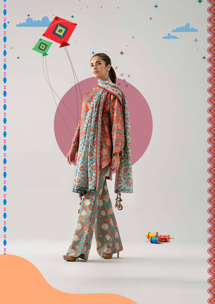 3 Piece - Printed Suit